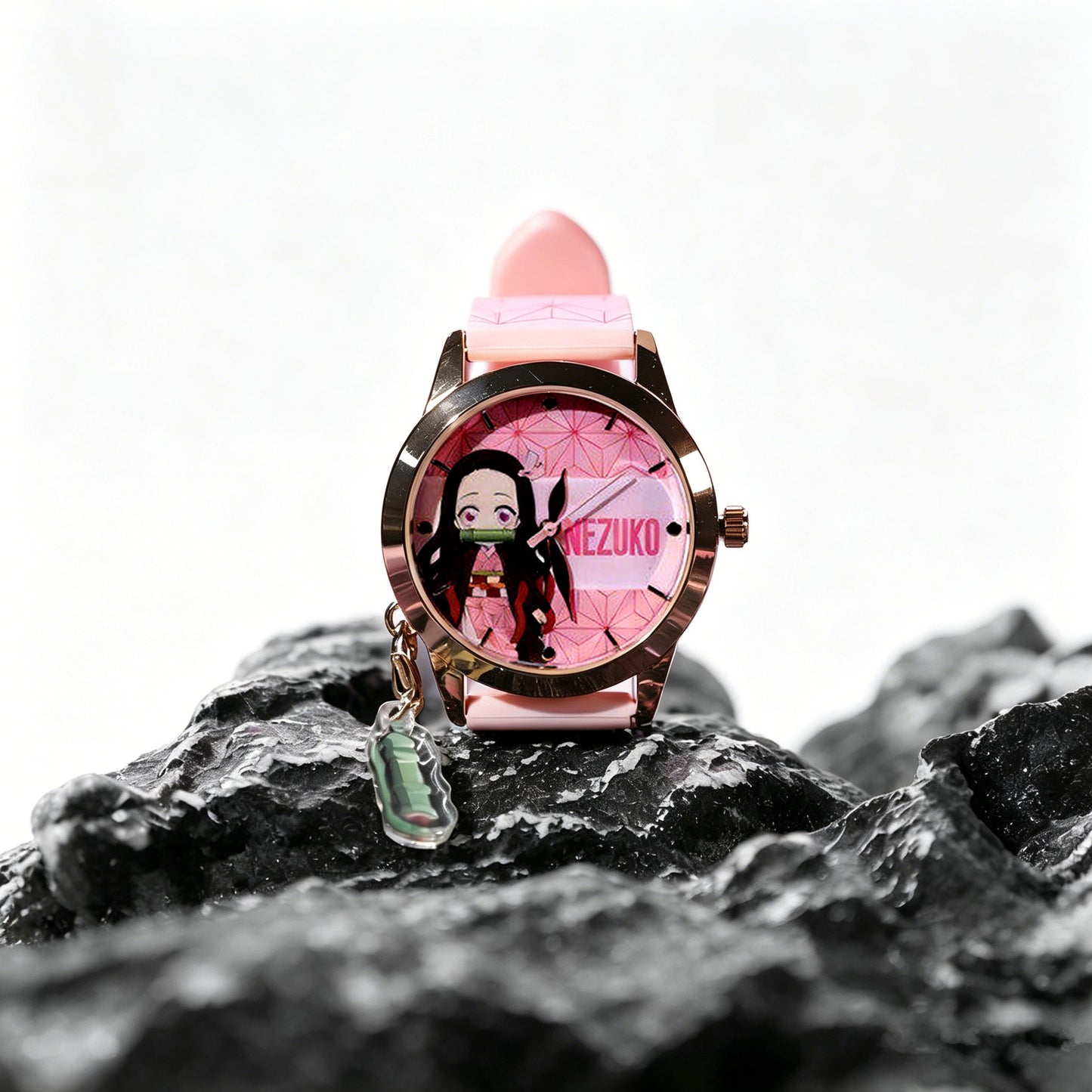 Demon Slayer Tanjiro Nezuko Anime Blind Box Wrist Watch, Assorted Character Analog Quartz Watch Mystery Collectible Box Gift
