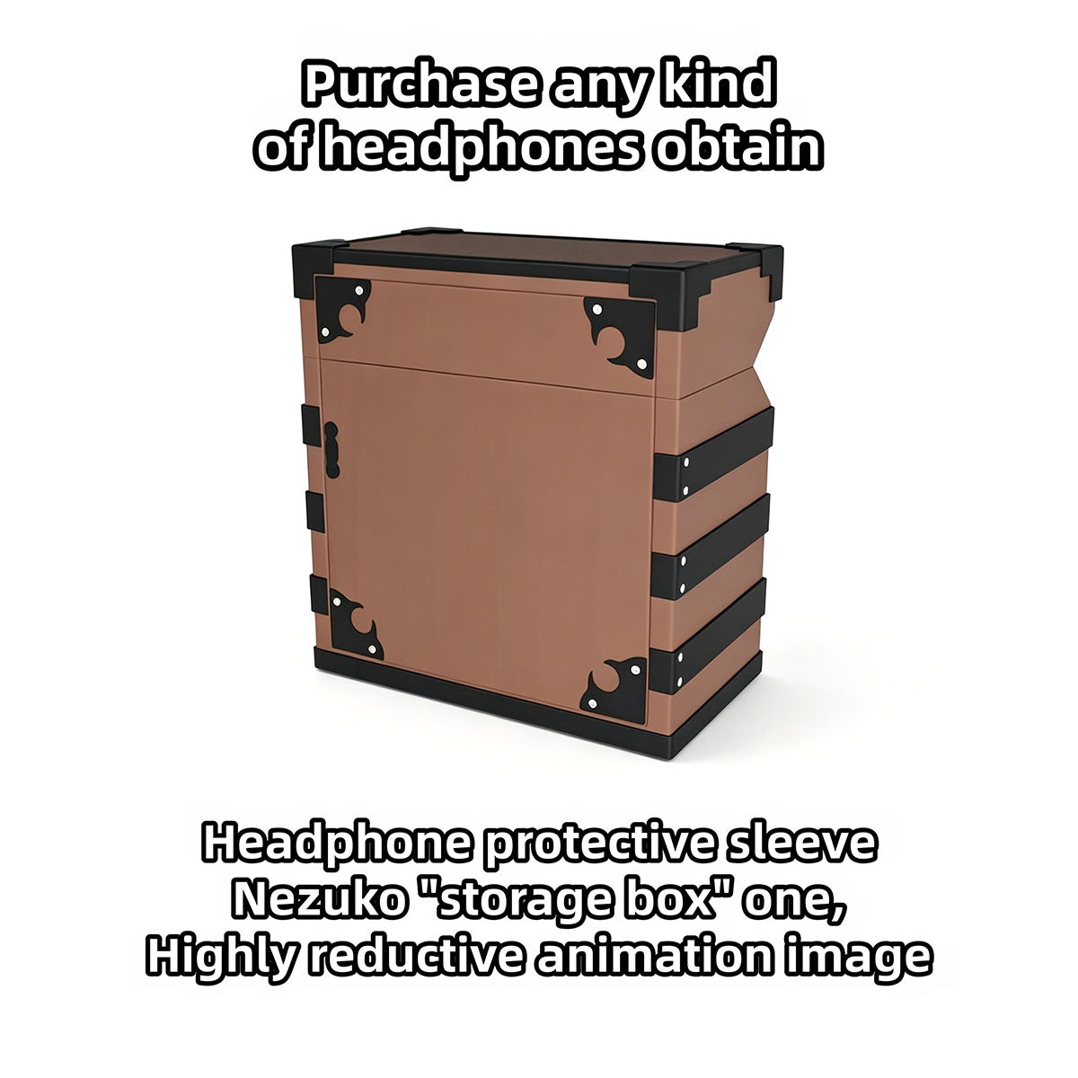 Demon Slayer Kamado Tanjiro Kamado Nezuko Anime True Wireless Bluetooth Earbuds, Bluetooth 5.2 Semi In Ear Earphones with Charging Case