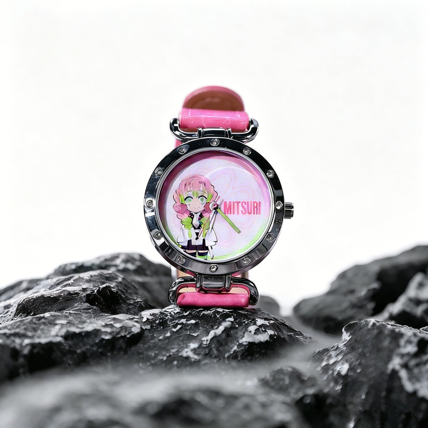 Demon Slayer Tanjiro Nezuko Anime Blind Box Wrist Watch, Assorted Character Analog Quartz Watch Mystery Collectible Box Gift