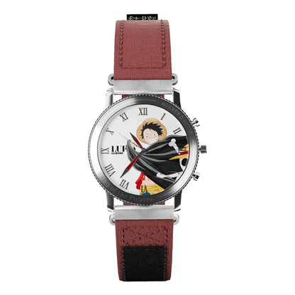 One Piece Monkey D Luffy Roronoa Zoro Anime Blind Box Wrist Watch, Straw Hat Crew Analog Quartz Watch Collectible Mystery Box Gift