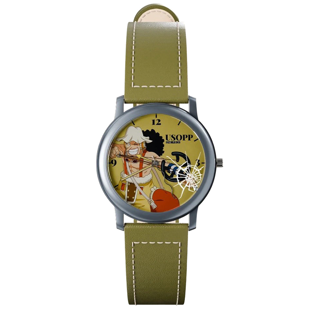 One Piece Monkey D Luffy Roronoa Zoro Anime Blind Box Wrist Watch, Straw Hat Crew Analog Quartz Watch Collectible Mystery Box Gift